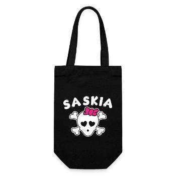 Pirate Saskia Design for Girls and Women - Gift Bag for Bottles - black - Front