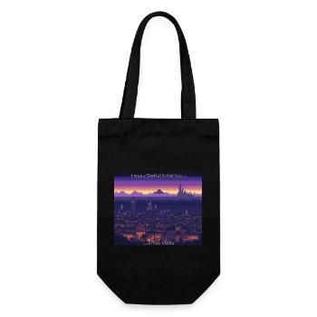 Kunst - Geschenkbeutel für Flaschen - Schwarz - Vorne