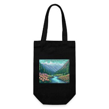 Kunst - Geschenkbeutel für Flaschen - Schwarz - Vorne