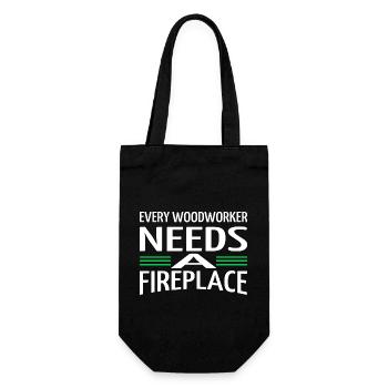 funny craftsmen design birthday present - Gift Bag for Bottles - black - Front