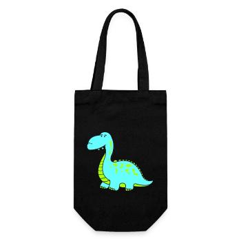 dino - Geschenkbeutel für Flaschen - Schwarz - Vorne