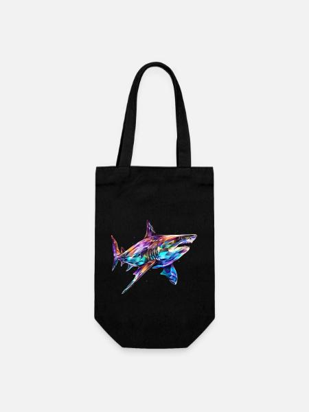 T-Shirt requin, Animal marin, cadeau de requin - Sac à bouteille - noir