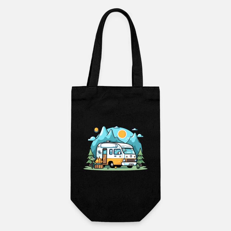 Vanlife - Geschenkbeutel für Flaschen - Schwarz