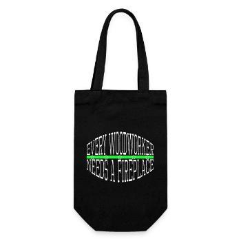 carpenter funny lumberman funny craftsmen design - Gift Bag for Bottles - black - Front