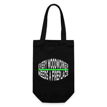 arborists americas forest work fun chainsaw grab - Gift Bag for Bottles - black - Front