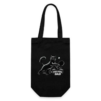 Table Tennis Katze Pingpong Black Cat Dad Outfit - Sac à bouteille - noir - Devant
