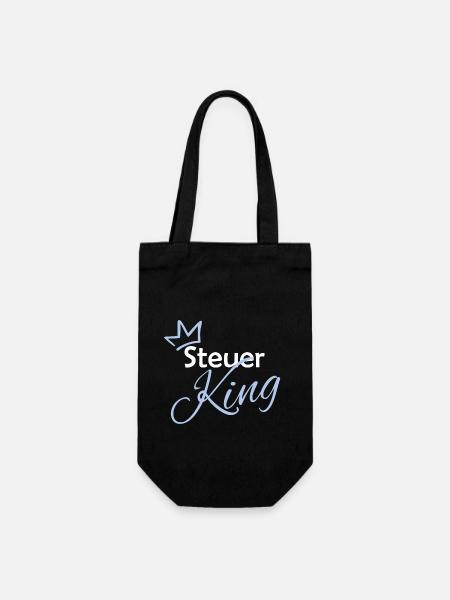 Steuer King - Geschenkbeutel für Flaschen - Schwarz