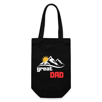 Toller Papa - Geschenkbeutel für Flaschen - Schwarz - Vorne