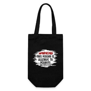 Cette personne est allergique aux arachides Allergique aux noix A - Sac à bouteille - noir - Devant