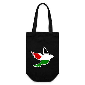 Free palestine - Sac à bouteille - noir - Devant