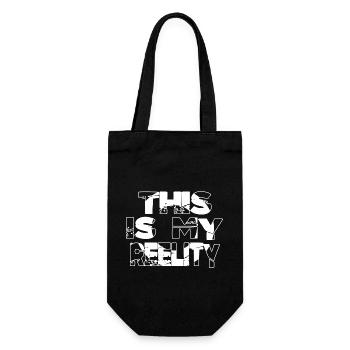 Canne à pêche idée cadeau carpe pêche Tshirts génial - Sac à bouteille - noir - Devant