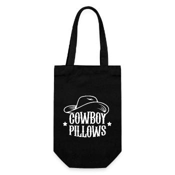 Cowboy Pillows Southern Girl Texas Lady Funny - Gift Bag for Bottles - black - Front