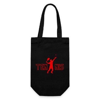 Tennis - idée cadeau tennis - Sac à bouteille - noir - Devant