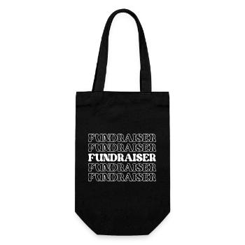Fundraiser Charity Worker Charity Event Organizer - Gift Bag for Bottles - black - Front