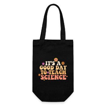 It's A Good Day Teach Science Teacher Science - Geschenkbeutel für Flaschen - Schwarz - Vorne