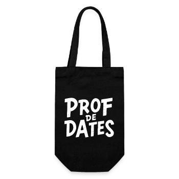 Prof de dates - Sac à bouteille - noir - Devant