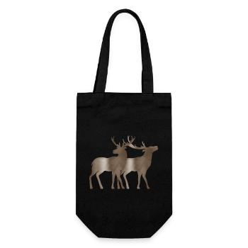 Cerf - Sac à bouteille - noir - Devant