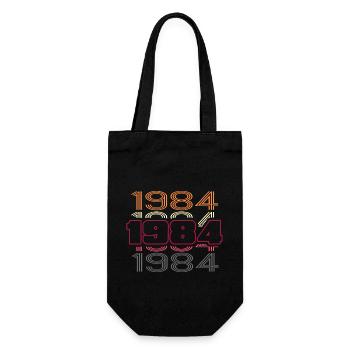 1984 anniversaire meilleure soirée disco rétro - Sac à bouteille - noir - Devant