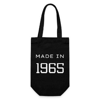 Made in 1965 Year Birthday Day - Gift Bag for Bottles - black - Front