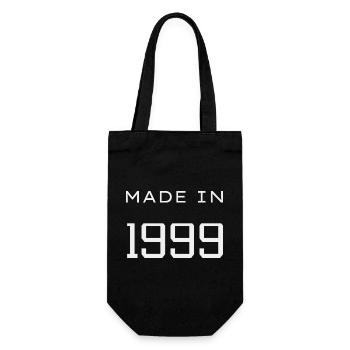 Made in 1999 Year Birthday Day - Gift Bag for Bottles - black - Front