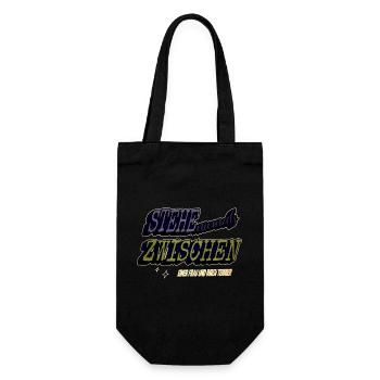 geburtstagsgeschenk geschenkidee humor haustier - Geschenkbeutel für Flaschen - Schwarz - Vorne