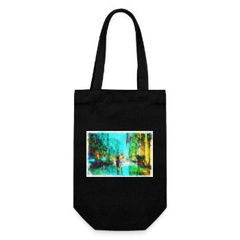 New Yorkers In Rain - Gift Bag for Bottles - black - Front