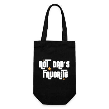 Not Dad's Favorite Child Son Daughter Sibling - Gift Bag for Bottles - black - Front