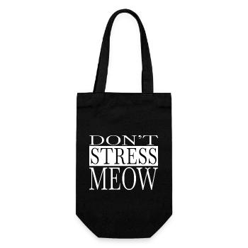 cats avocados cat hair tshirts mammal cool - Geschenkbeutel für Flaschen - Schwarz - Vorne
