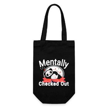 Vérifié mentalement - Sac à bouteille - noir - Devant