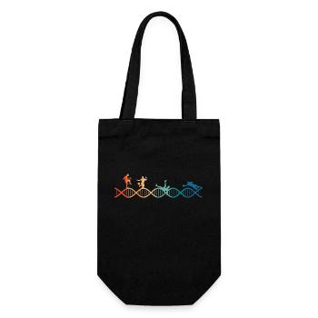 Football is in my DNA - Gift Bag for Bottles - black - Front