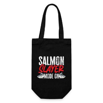 Pêche au saumon Pêcheur de saumon - Sac à bouteille - noir - Devant