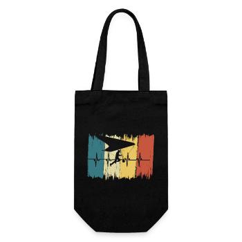 Battement de cœur Vintage Paragliding - Sac à bouteille - noir - Devant