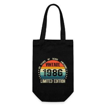 Vintage 1986 38 Years Old 38th Birthday Limited - Sac à bouteille - noir - Devant