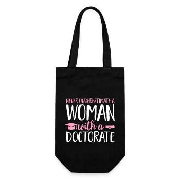 PhD Graduate Doktorgrad Ph.D. Promotion - Geschenkbeutel für Flaschen - Schwarz - Vorne