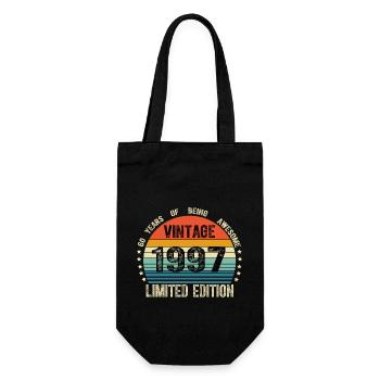 Vintage 1997 27 Years Old 27th Birthday Limited - Gift Bag for Bottles - black - Front