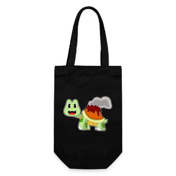 Turtle Volcano - Gift Bag for Bottles - black - Front