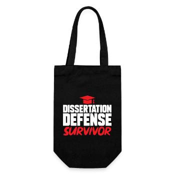 PhD Graduate Doktorgrad Ph.D. Promotion - Geschenkbeutel für Flaschen - Schwarz - Vorne