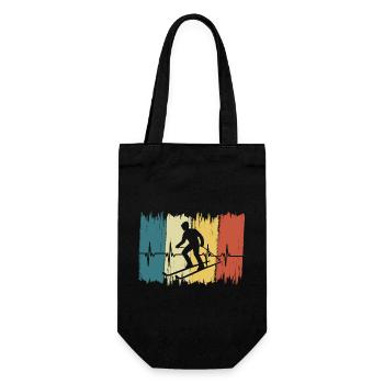 Heartbeat Skiing - Gift Bag for Bottles - black - Front