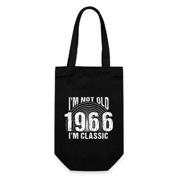 Vintage 1966 Retro 58 Years Old - I'm Not Old, - Gift Bag for Bottles - black - Front