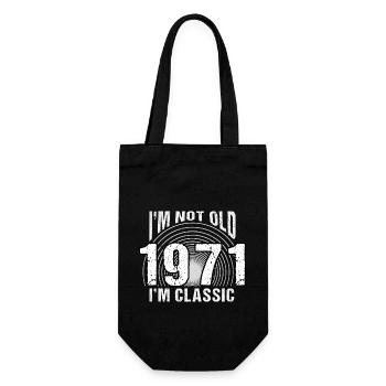 I'm Not Old, I'm Classic , Vintage 1971 Retro 53 - Gift Bag for Bottles - black - Front