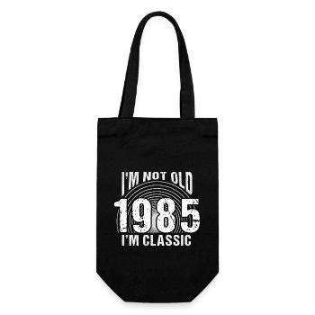 Vintage 1985 rétro 39 ans - je ne suis pas vieux, - Sac à bouteille - noir - Devant