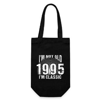 Vintage 1995 rétro 29 ans - je ne suis pas vieux, - Sac à bouteille - noir - Devant