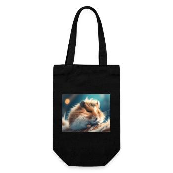 Animaux mignons en hibernation – hamster - Sac à bouteille - noir - Devant