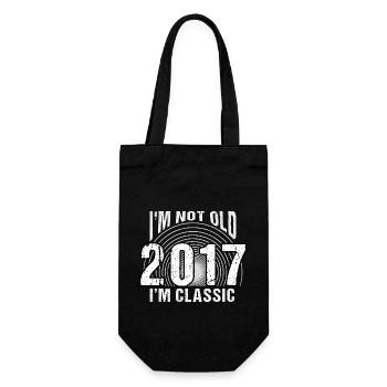 Vintage 2017 rétro 7 ans - Je ne suis pas vieux, je suis - Sac à bouteille - noir - Devant