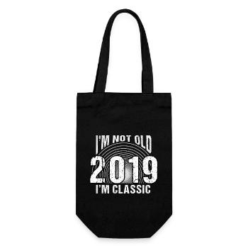 Vintage 2019 Rétro 5 ans - Je ne suis pas vieux, je suis - Sac à bouteille - noir - Devant