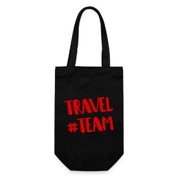 Travel Team - Geschenkbeutel für Flaschen - Schwarz - Vorne