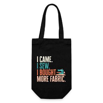 Sewing Machine Seamstress Tailoring Sewing - Gift Bag for Bottles - black - Front