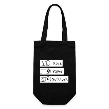 Chat drôle patte C’est nous / V-Day - Sac à bouteille - noir - Devant