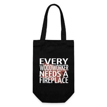 Carpenter Girl Tshirts Tree Birthday Present - Gift Bag for Bottles - black - Front