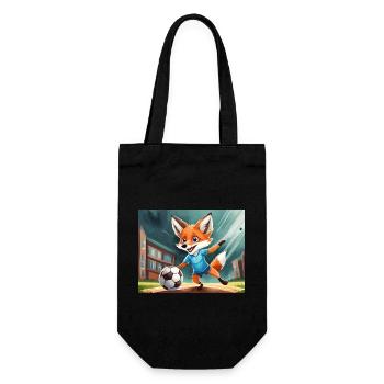mignon petit renard démon vie quotidienne - football - Sac à bouteille - noir - Devant